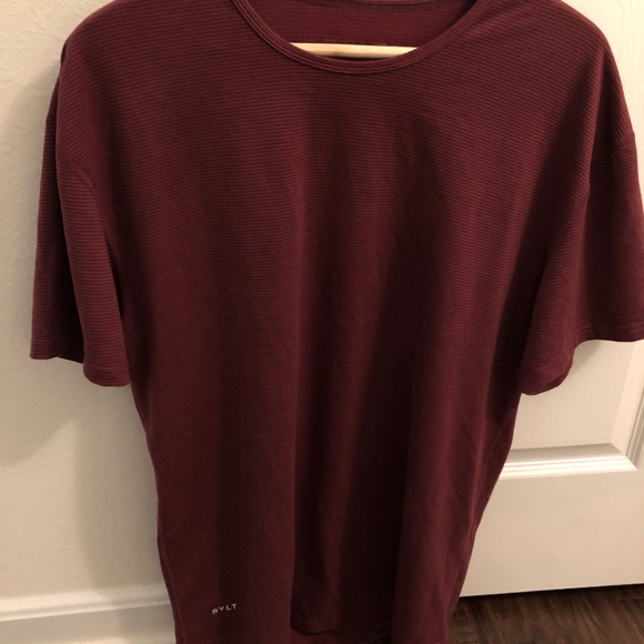 Men’s Wine and Expresso Striped Drop-Cut Shirt - Picture 4 of 4